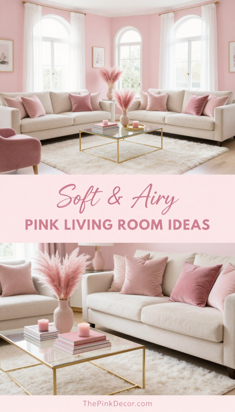 Blush Pink Monochrome Closet with LED Strip Lighting - Closet - The Pink Decor