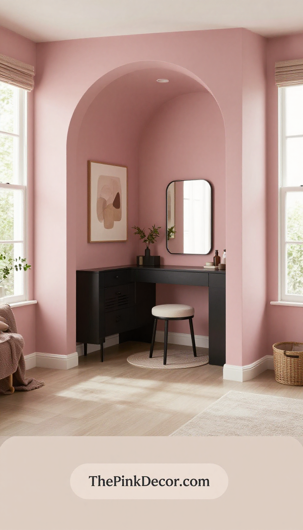Complete Dressing Room with pink decor elements