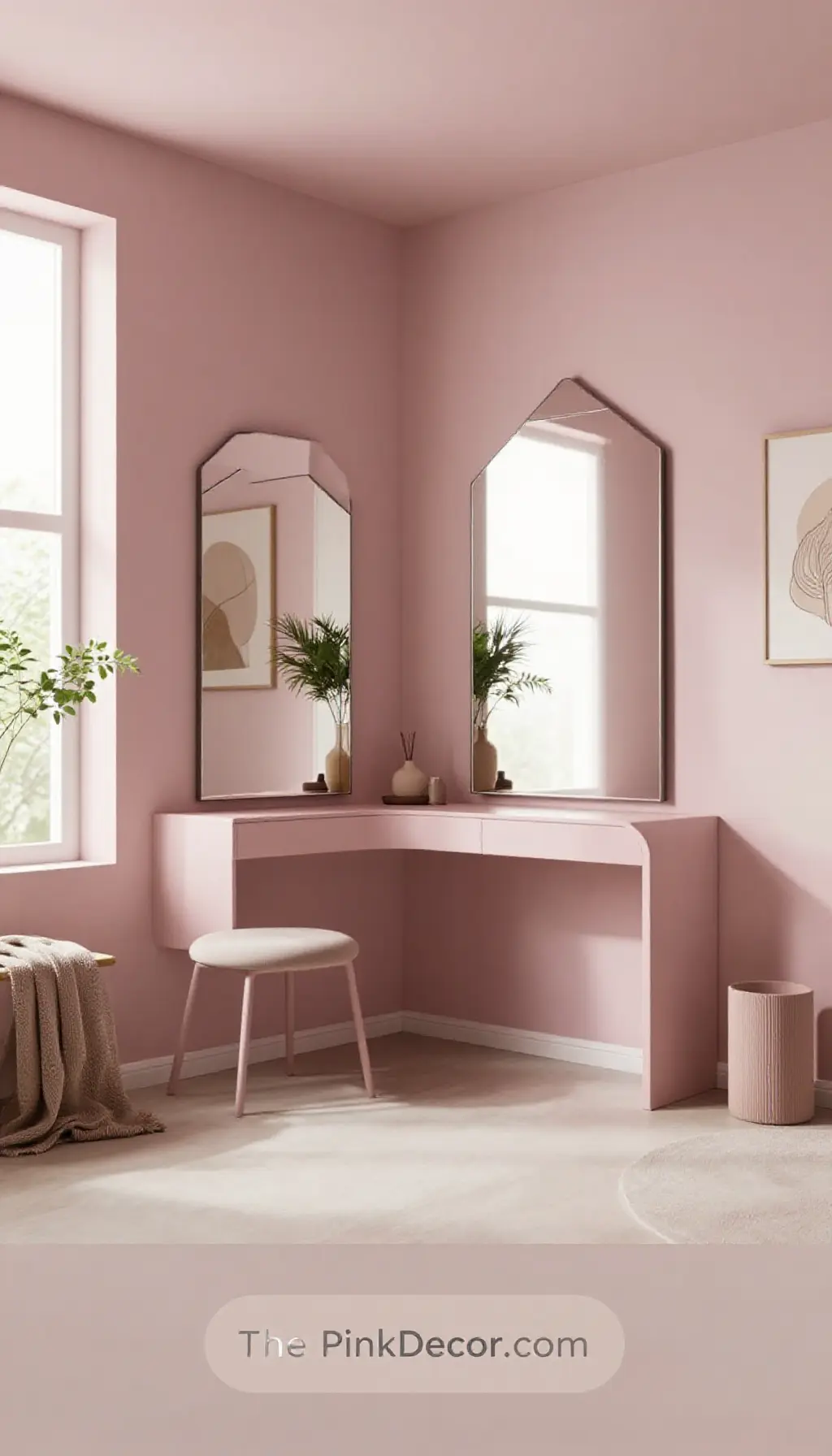 Complete Dressing Room with pink decor elements