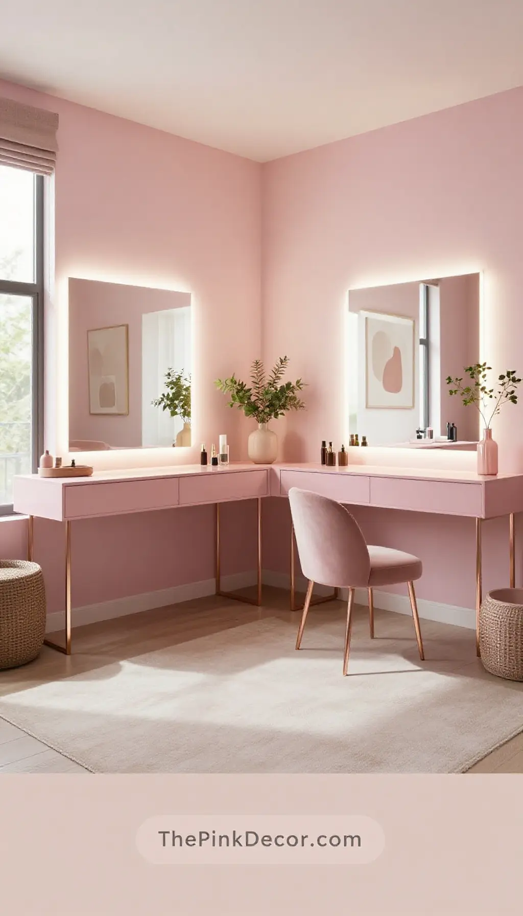 Complete Dressing Room with pink decor elements