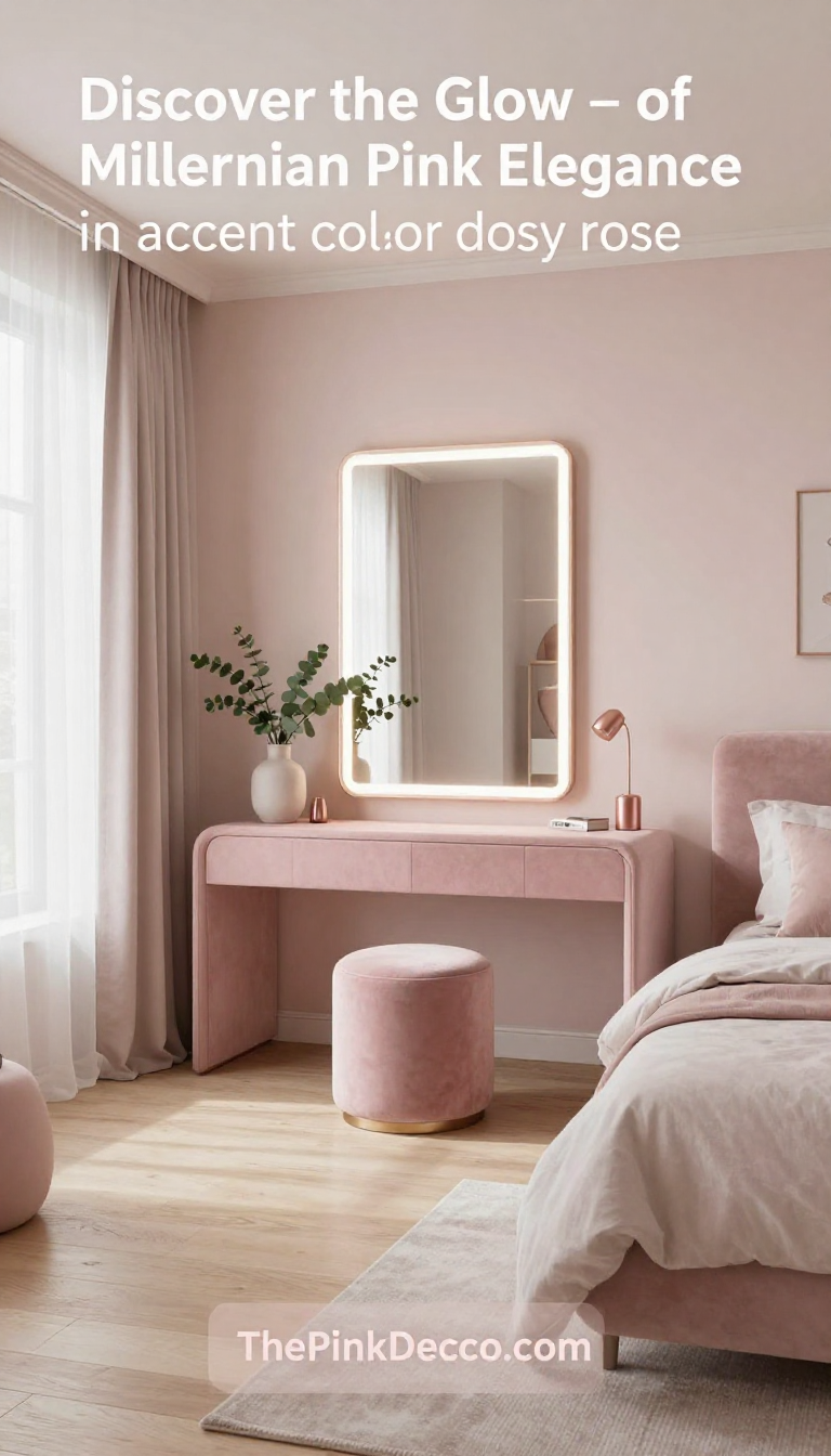 Millennial Pink Velvet Vanity with LED Mirror - Dressing Room - The Pink Decor