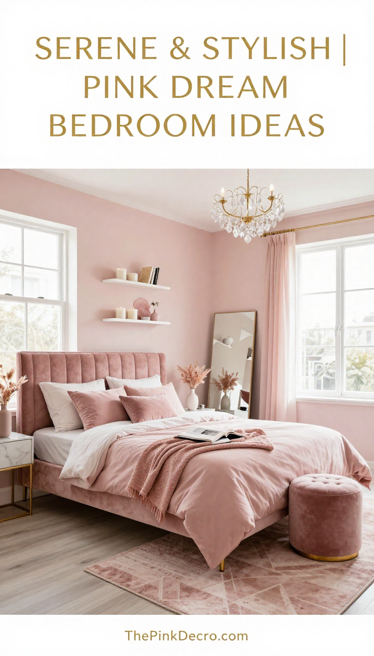 Pink Bedroom Makeover - Bedroom - The Pink Decor