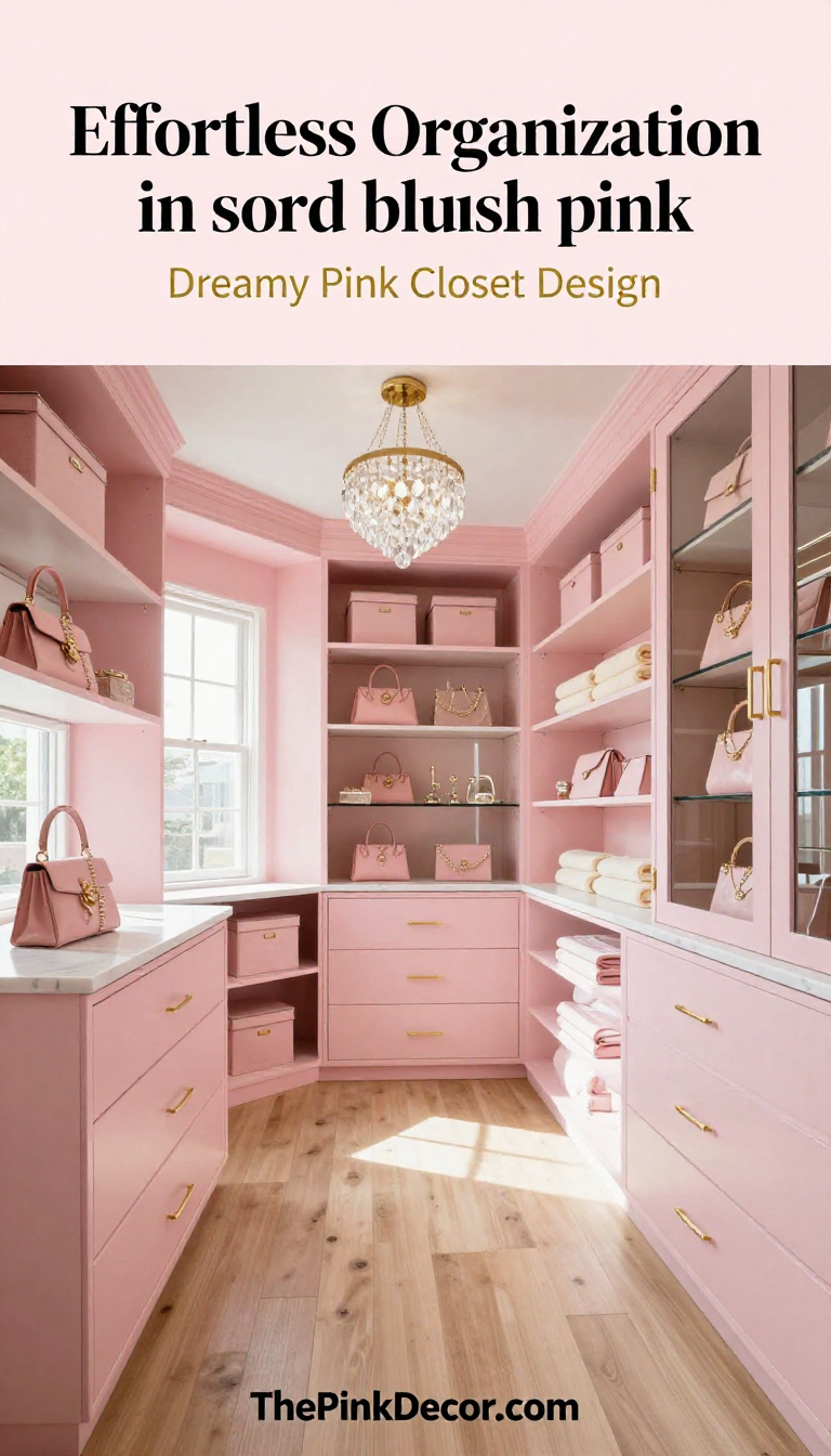 Pink Closet Organization - Closet - The Pink Decor