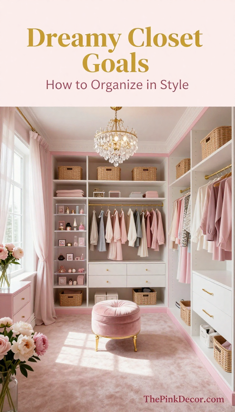 Pink Closet Organization - Closet - The Pink Decor