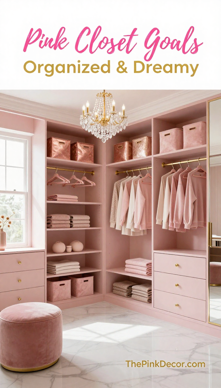 Pink Closet Organization - Closet - The Pink Decor