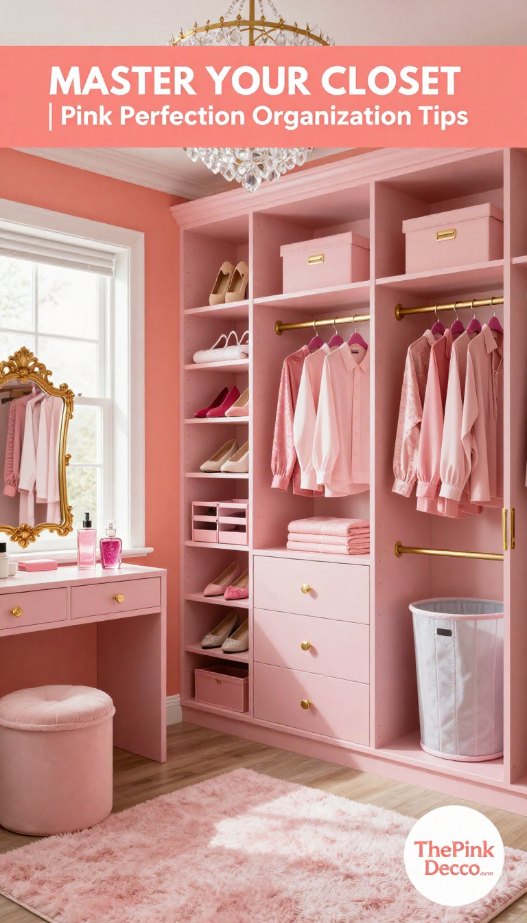 Pink Closet Organization - Closet - The Pink Decor