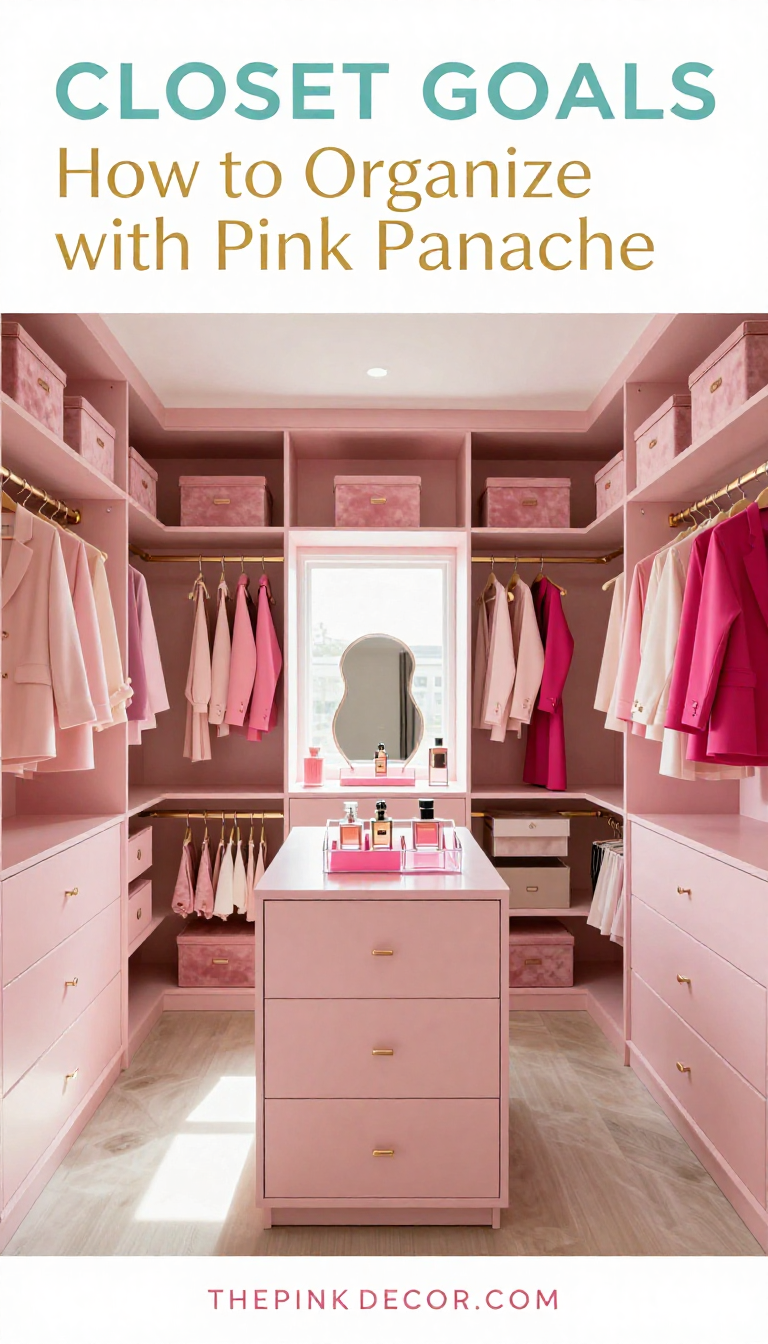 Pink Closet Organization - Closet - The Pink Decor