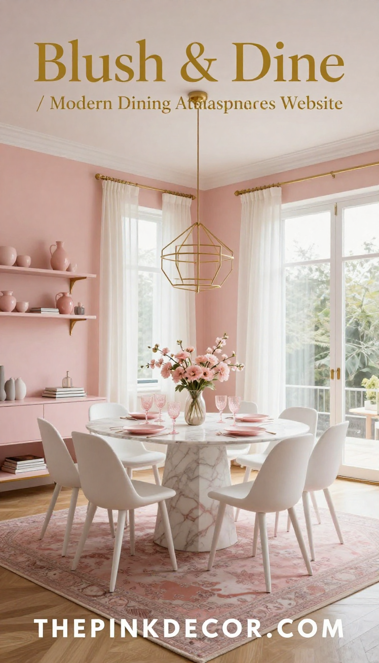 Pink Dining Room Style - Dining Room - The Pink Decor