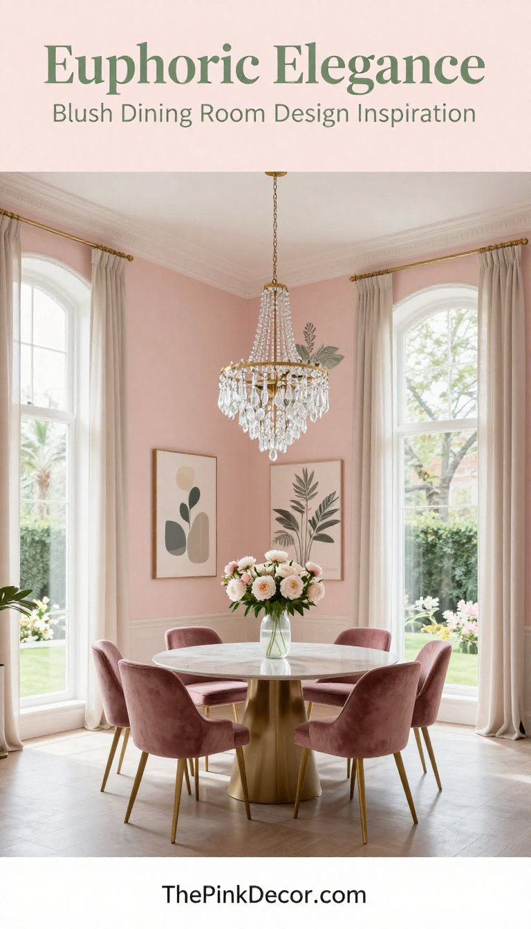 Pink Dining Room Style - Dining Room - The Pink Decor