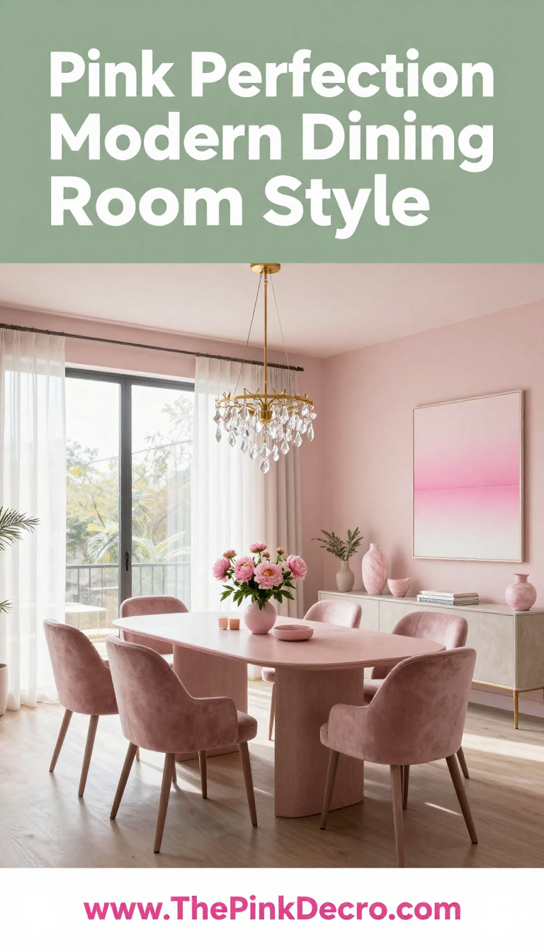Pink Dining Room Style - Dining Room - The Pink Decor