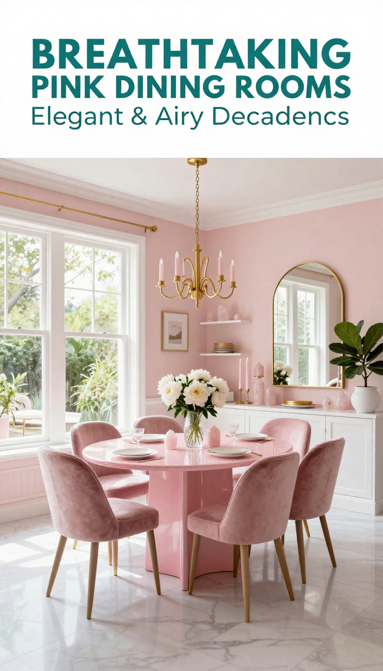 Pink Dining Room Style - Dining Room - The Pink Decor
