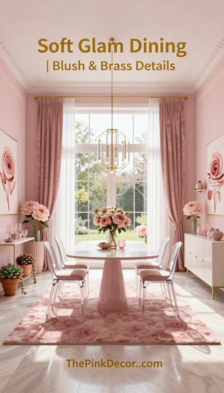Pink Dining Room Style - Dining Room - The Pink Decor