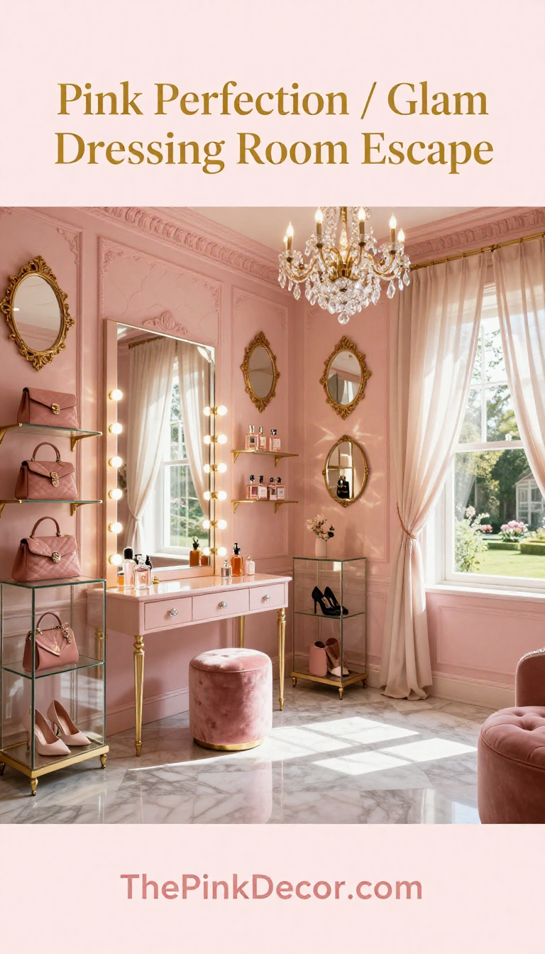 Pink Dressing Room Glam - Dressing Room - The Pink Decor