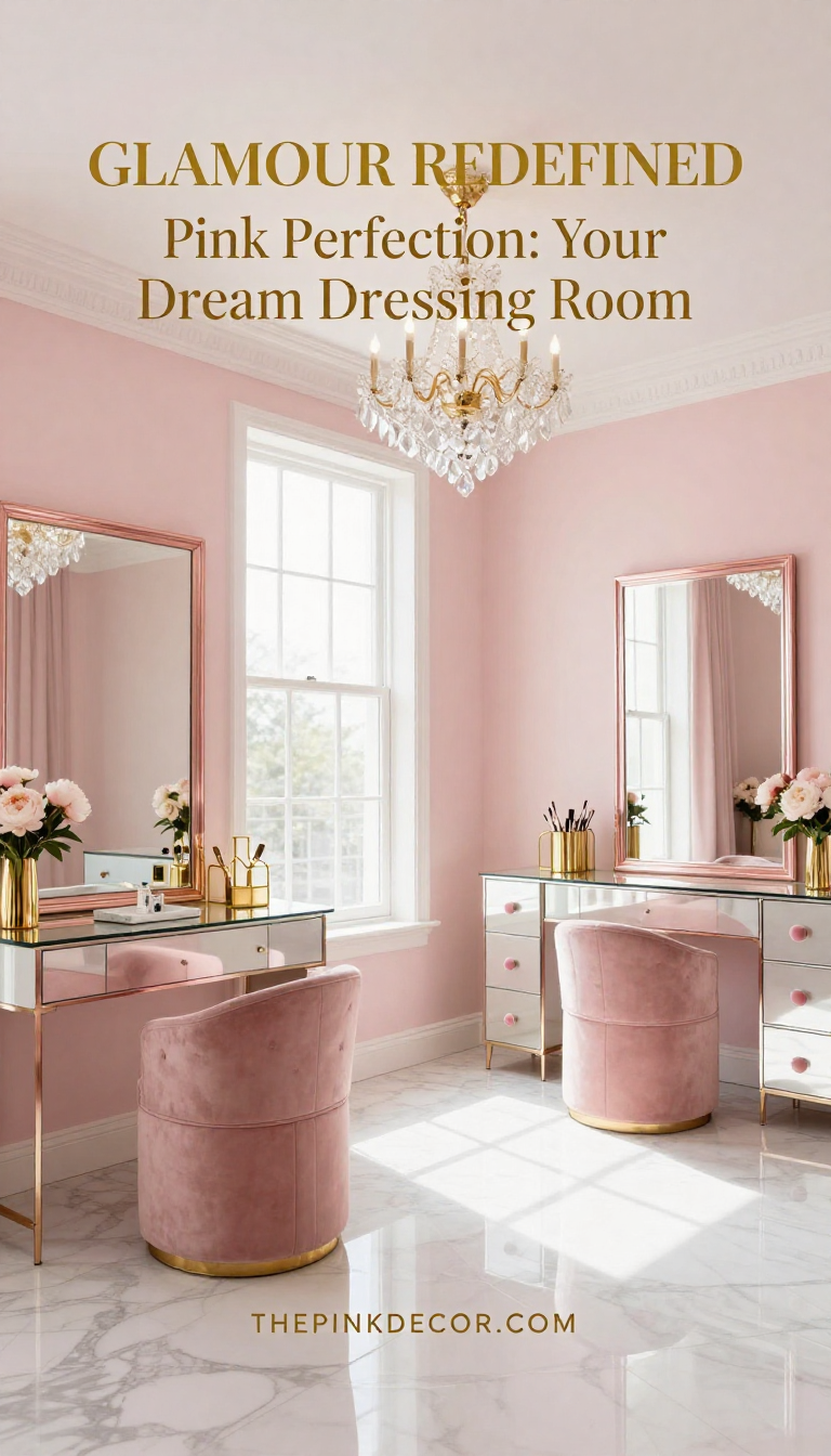 Pink Dressing Room Glam - Dressing Room - The Pink Decor