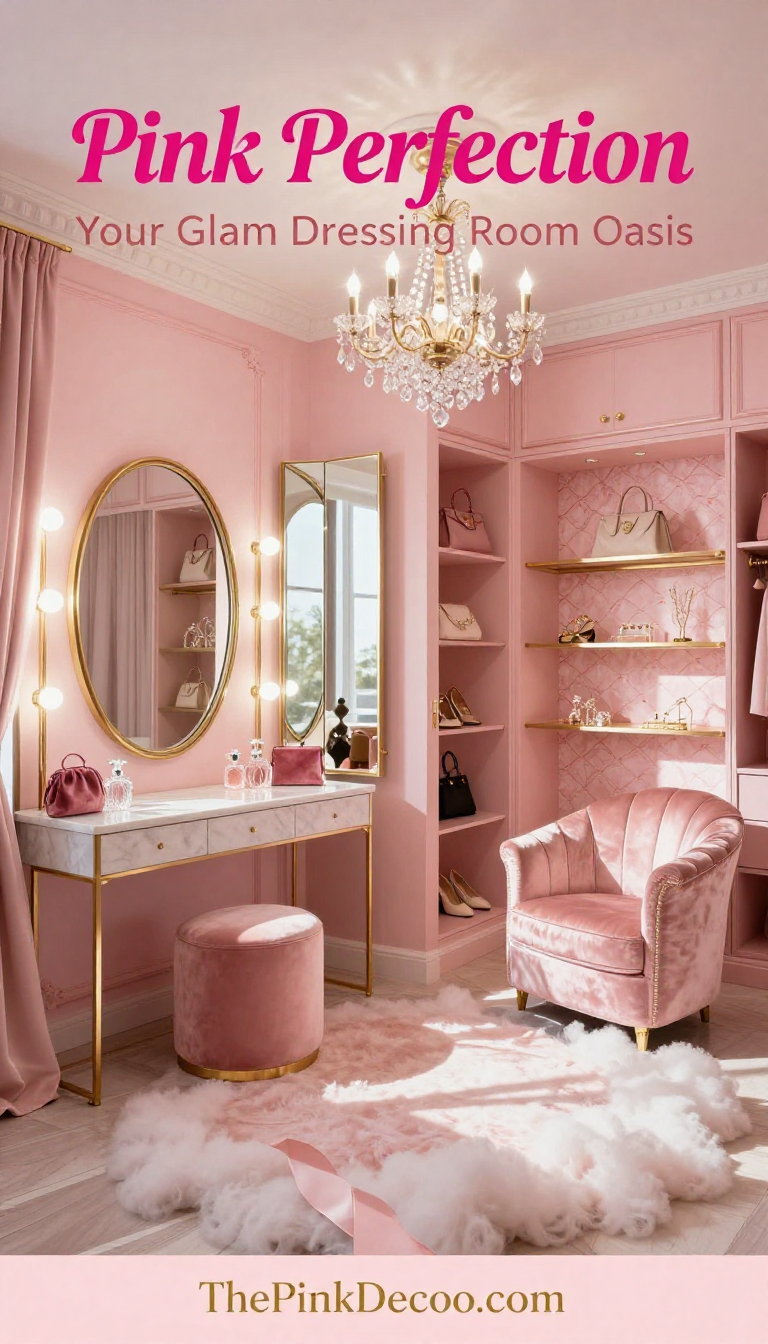 Pink Dressing Room Glam - Dressing Room - The Pink Decor