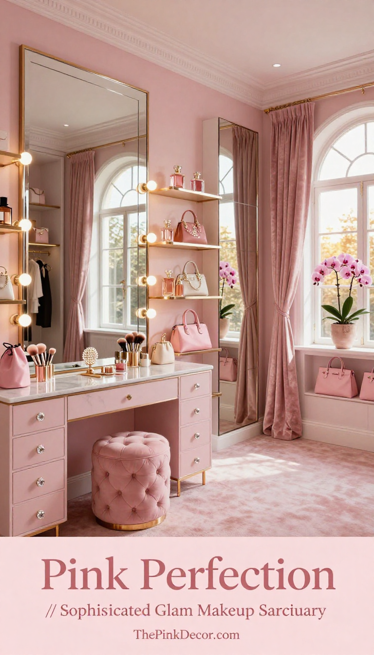 Pink Dressing Room Glam - Dressing Room - The Pink Decor