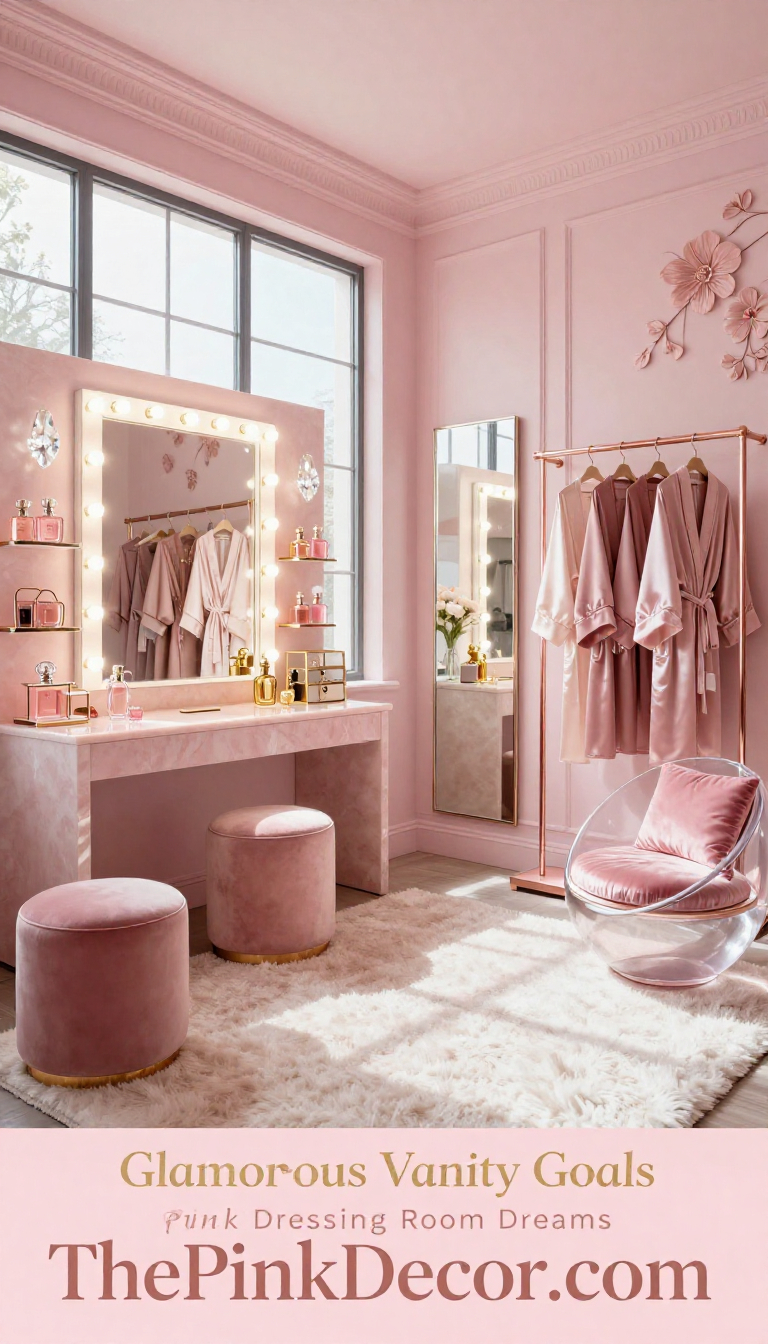Pink Dressing Room Glam - Dressing Room - The Pink Decor