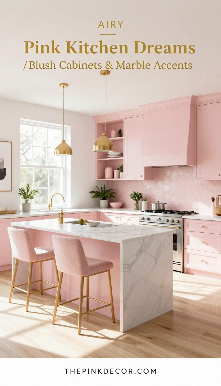 Pink Kitchen Design Inspiration - Kitchen - The Pink Decor