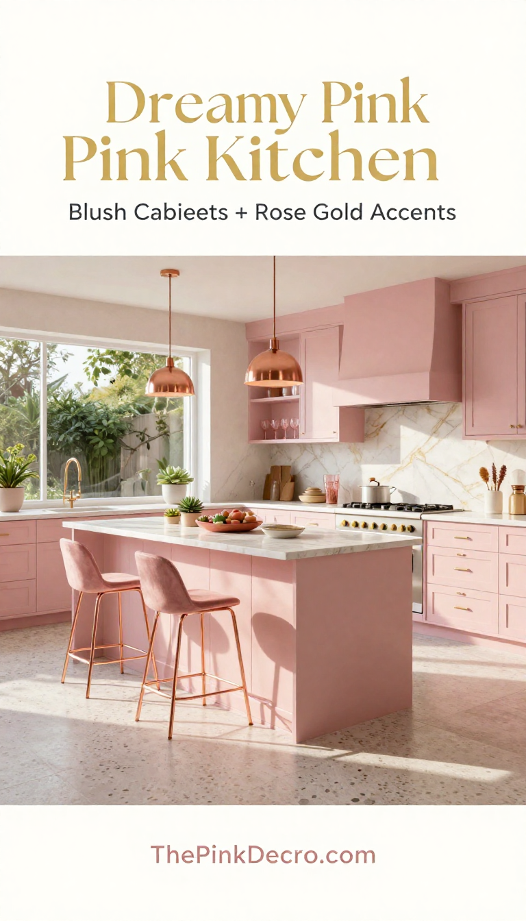 Pink Kitchen Design Inspiration - Kitchen - The Pink Decor