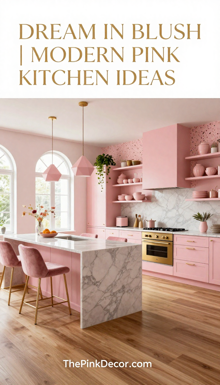Pink Kitchen Design Inspiration - Kitchen - The Pink Decor