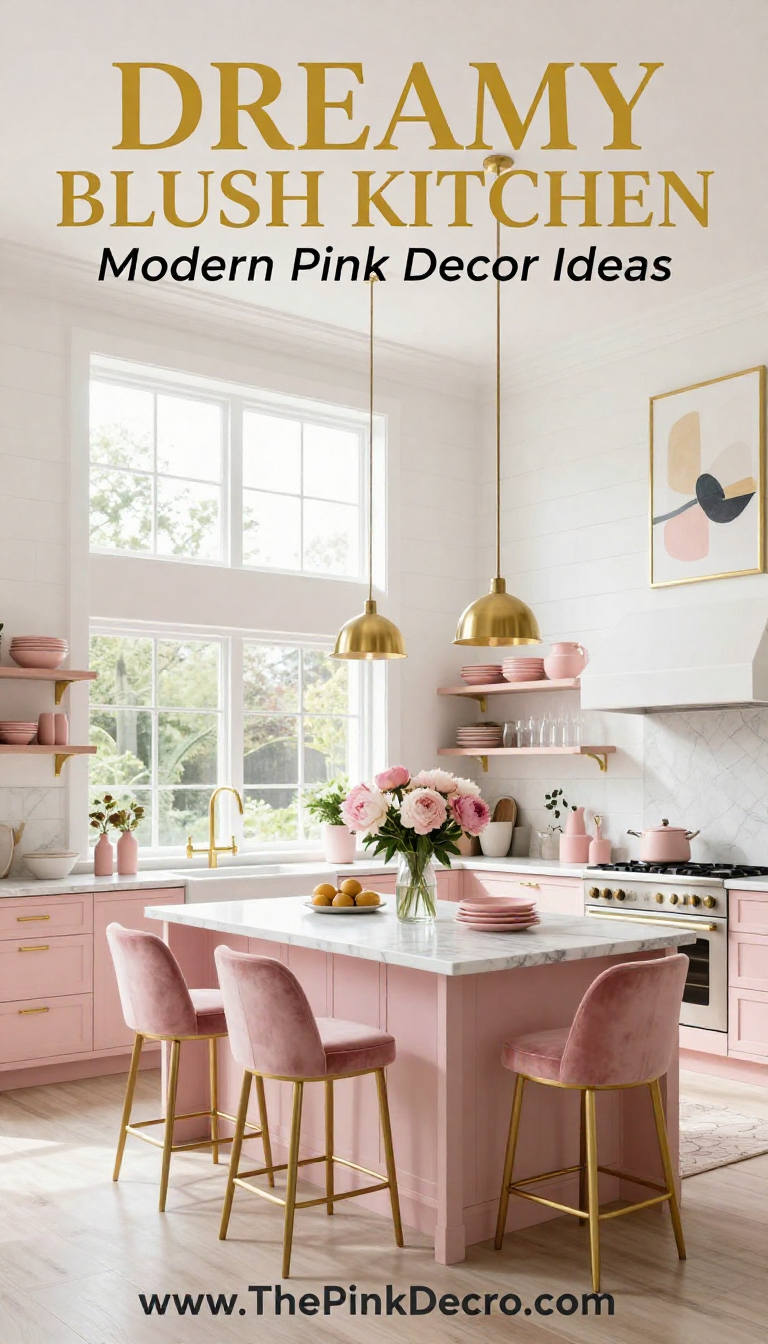 Pink Kitchen Design Inspiration - Kitchen - The Pink Decor