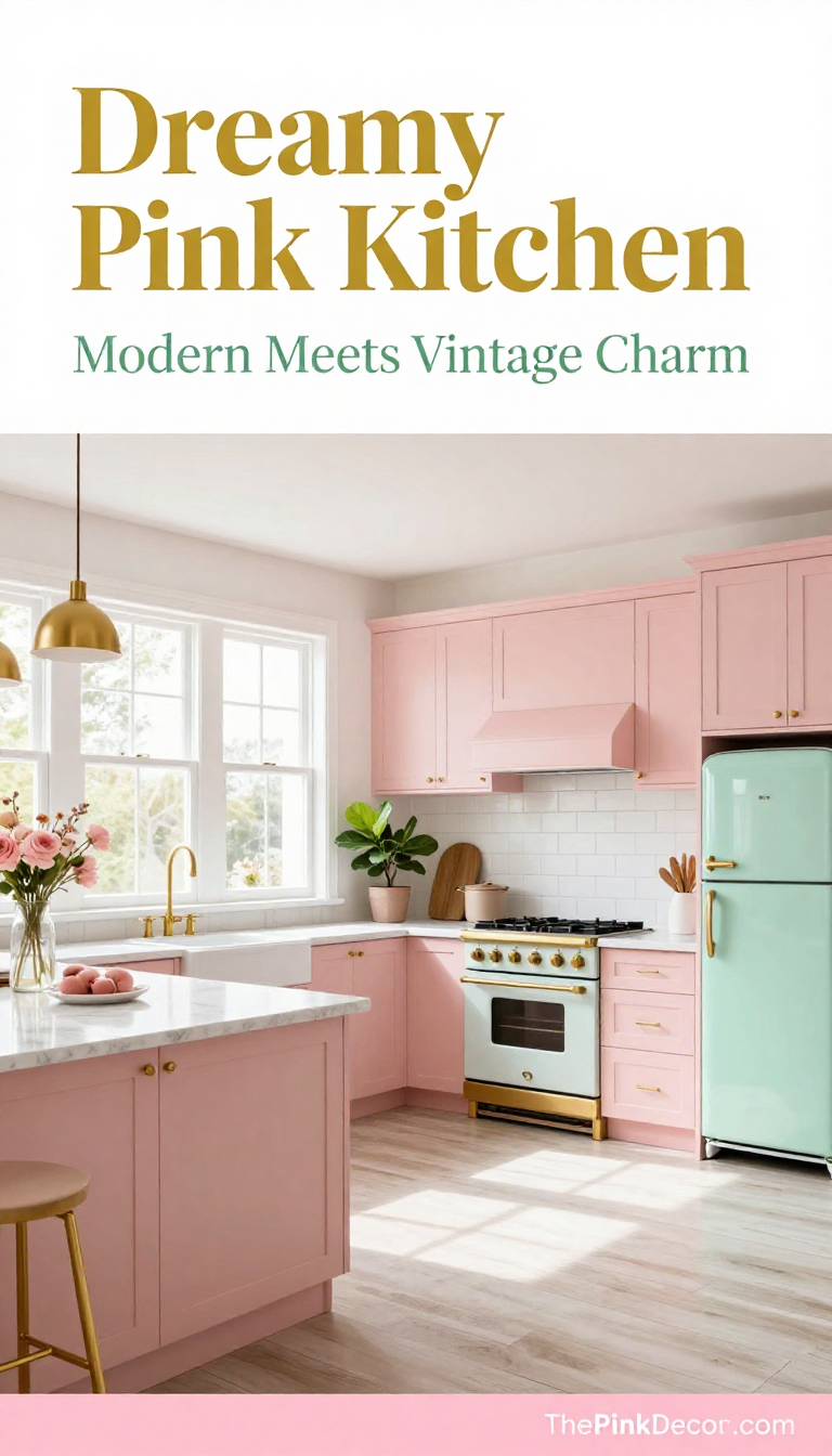 Pink Kitchen Design Inspiration - Kitchen - The Pink Decor