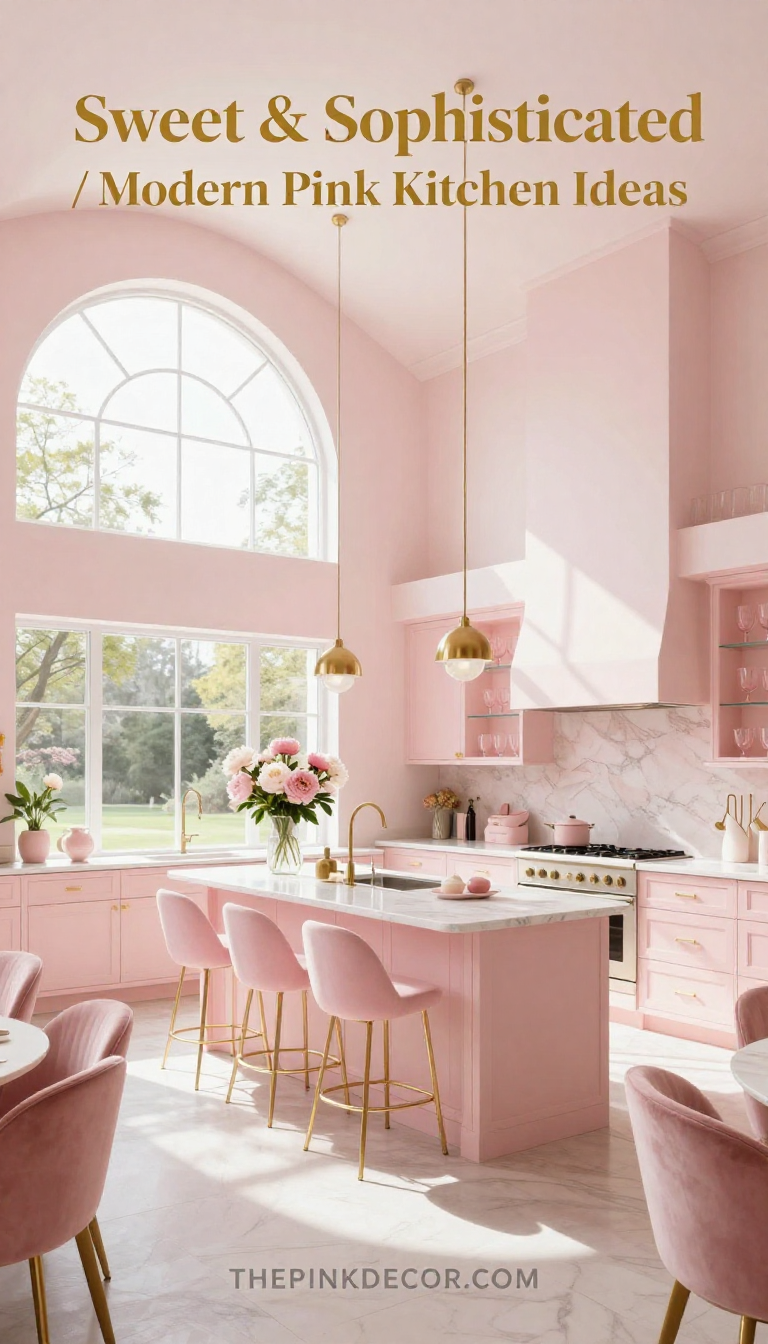 Pink Kitchen Design Inspiration - Kitchen - The Pink Decor