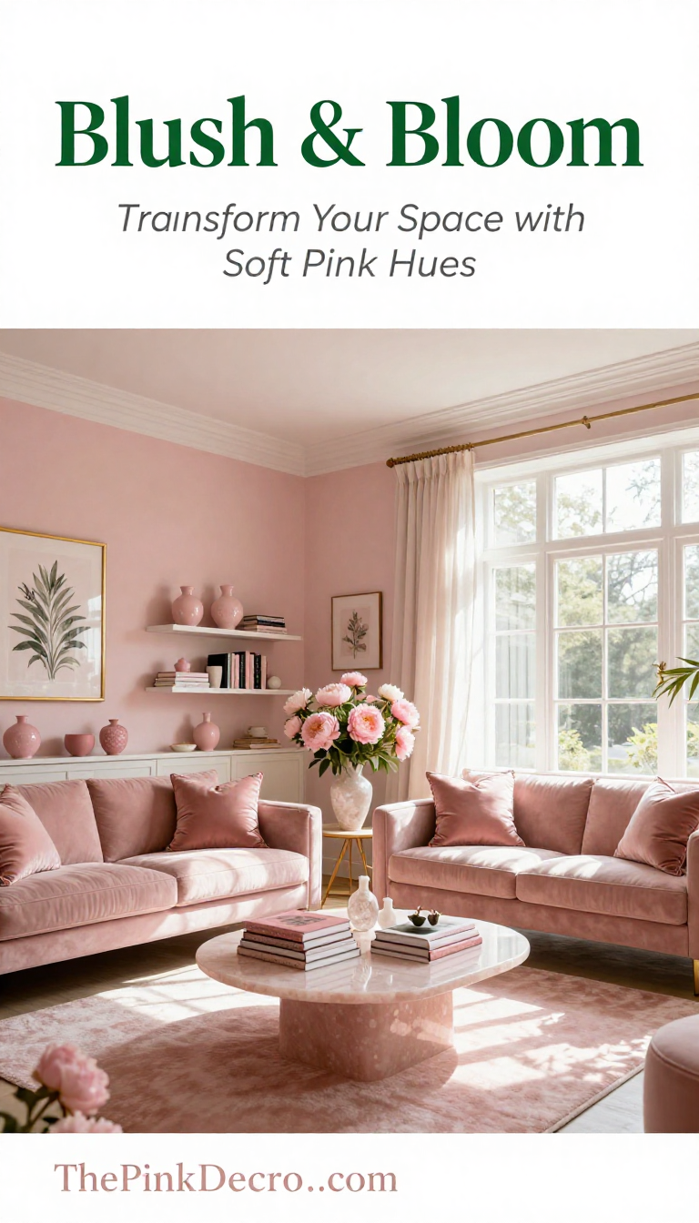 Pink Living Room Decor Ideas - Living Room - The Pink Decor