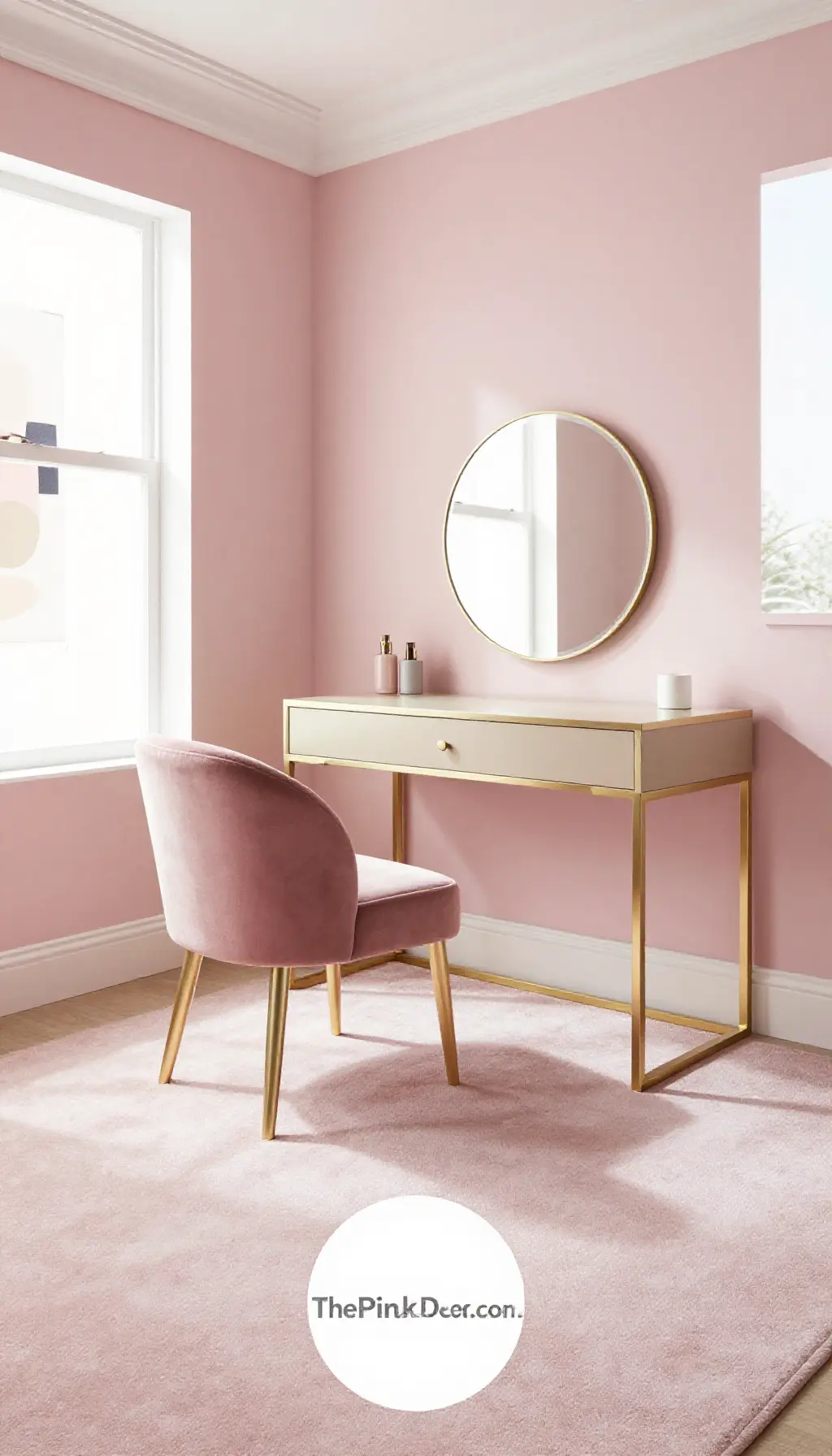 Complete Dressing Room with pink decor elements