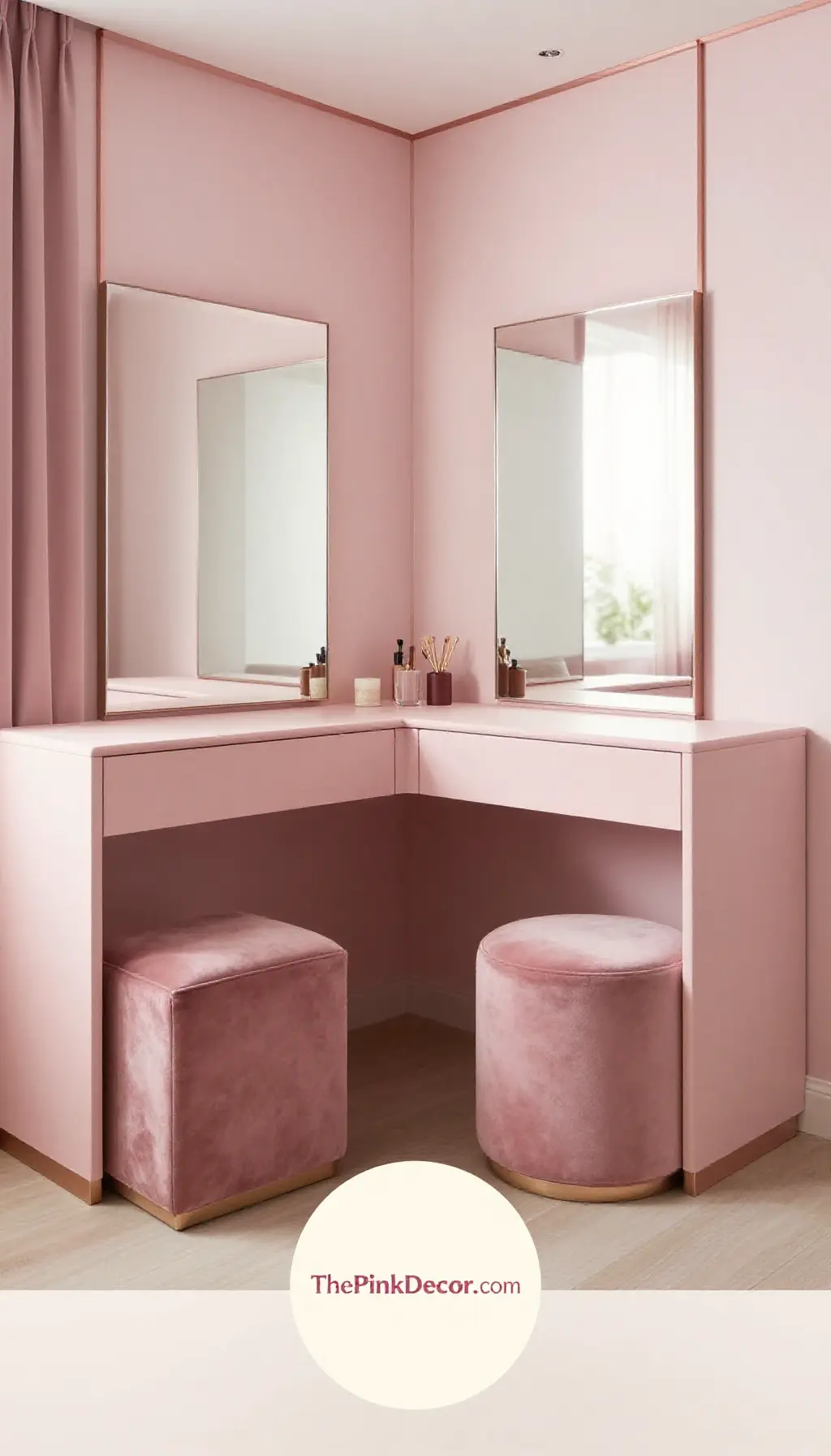 Complete Dressing Room with pink decor elements