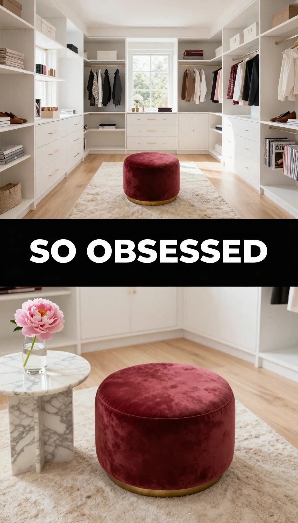 Monochromatic Rose Velvet Boutique Closet - Closet - The Pink Decor